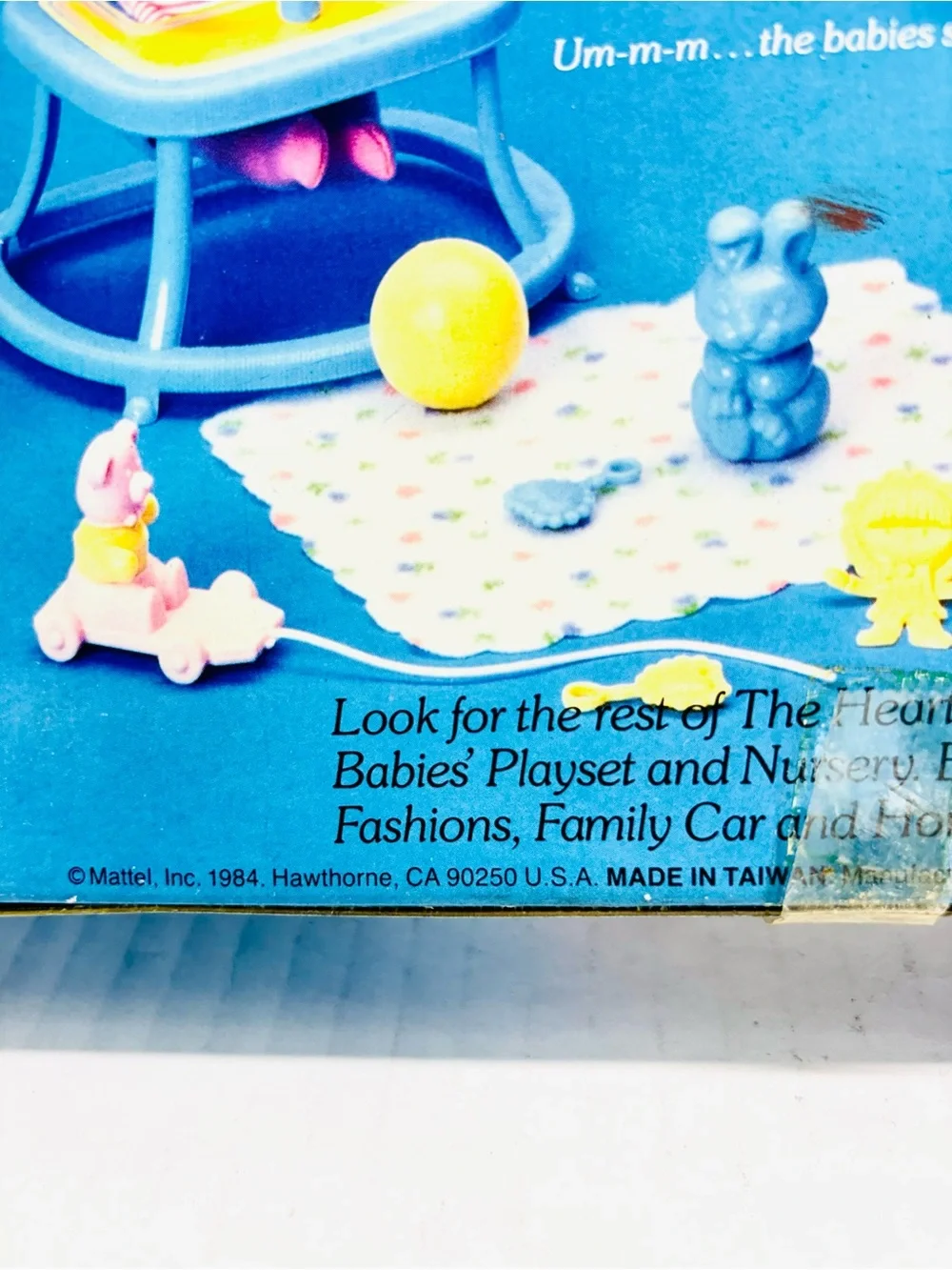 Mattel The Heart Family Mom, Dad, & Babies 1984 Deluxe Set 2052 Vintage